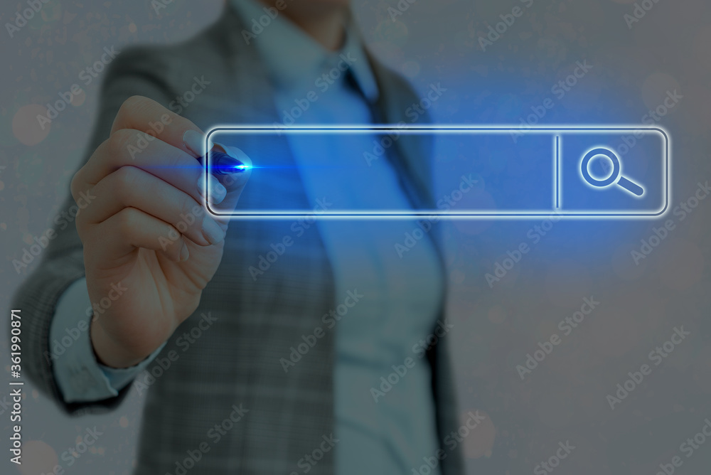 Poster web search digital information futuristic technology network connection