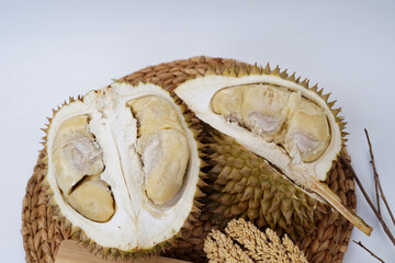 Smelly and tasty sweet Durian Tropical Fruit
