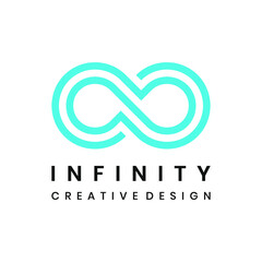 Infinity linear logo design