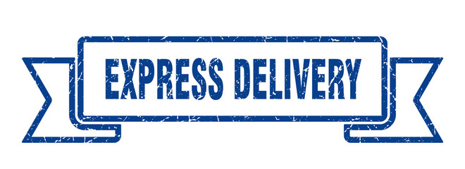 express delivery ribbon. express delivery grunge band sign. express delivery banner