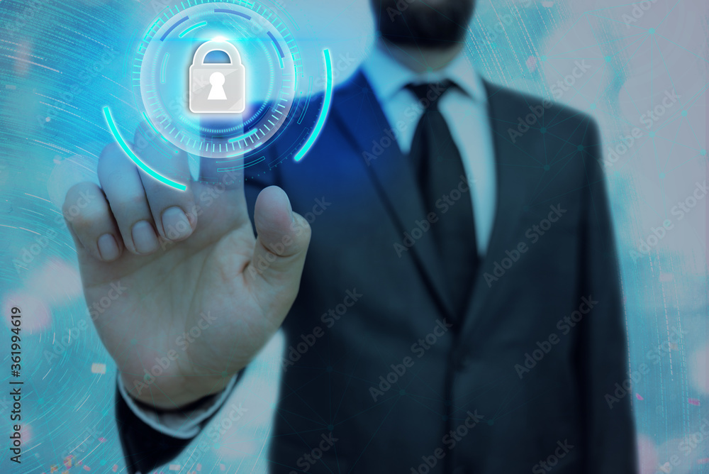 Aufkleber Graphics Padlock For Web Data Information Security Application System