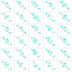 pattern of squares with twigs