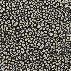 little gray flowers seamless pattern, vector hand drawing greeting card template illustration