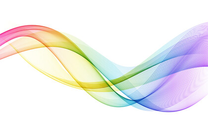Abstract shiny color spectrum wave design element