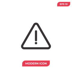 Attention icon vector. Warning sign