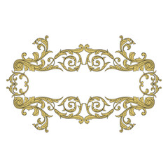 Classical baroque vector of vintage element for design. Decorative design element filigree calligraphy vector. You can use for wedding decoration of greeting card and laser cutting.