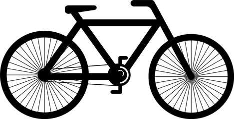 bicycle icon vector, isolated bicycle icon,logo.bicycle icon and spokes in wheels