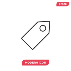 Tag icon vector. Label sign