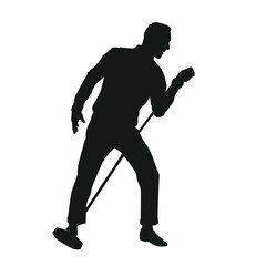 Male Singer Silhouette