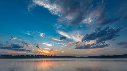 Sunset image of Hook Mountain Lake NY