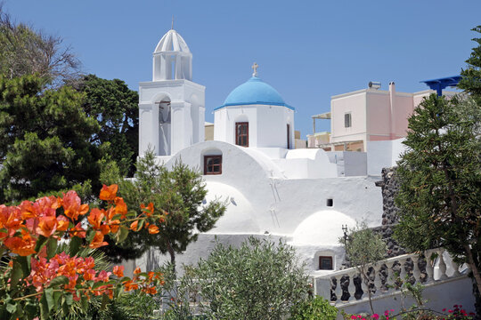 Santorini Island in Greece.