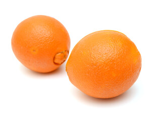 nice fresh orange isolated on a white background