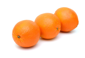 nice fresh orange isolated on a white background