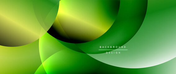 Obraz premium Circle modern geometric abstract background with liquid gradients