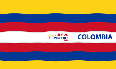 Colombia independence day , Colombian memorial holiday 20th of July design
