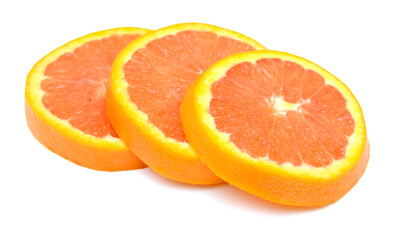 Naklejka na ściany i meble nice fresh orange isolated on a white background