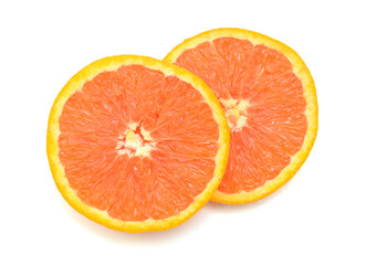 nice fresh orange isolated on a white background