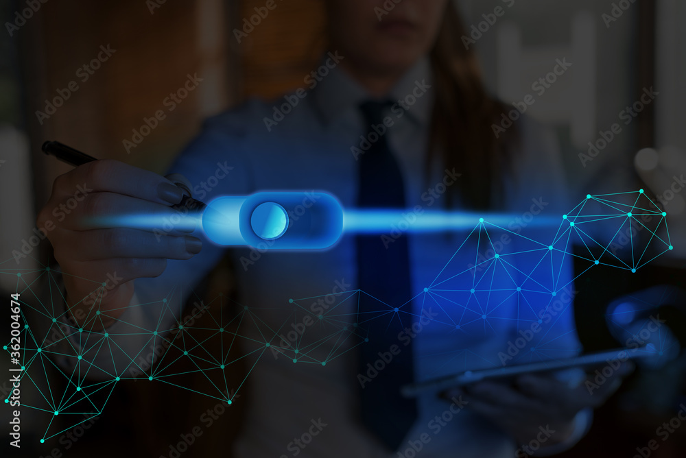 Poster graphics padlock for web data information security application system