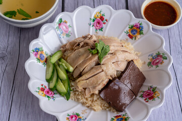 Thai Style Chicken Soups and  Hainanese Chicken Rice