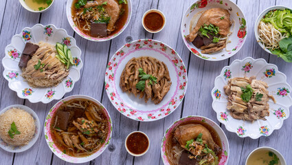 Thai Style Chicken Soups and  Hainanese Chicken Rice