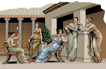 Ancient Greece - Group of young Athenian women