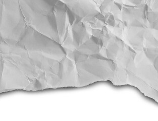 Torn crumpled paper texture, copy space for advertising message.