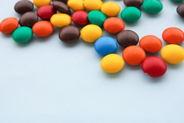 colorful chocolate candies background