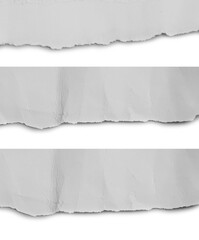 ripped paper isolated on white background with copy space for text