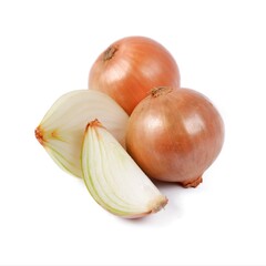 onion (Allium cepa), isolated on a white background