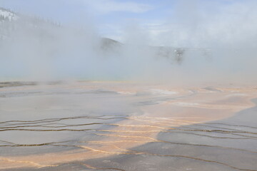 Grand prismatic spring, yellowstone national park, USA