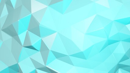 3D illustration. Abstract triangle background. 3d rendering abstract geometric shape blue pastel color. Business design templates. Textured pattern for backgrounds.