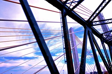 view of the sky and bridge