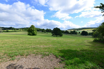 Fototapeta na wymiar Open fields and countryside of England
