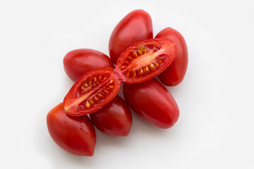 red cherry tomatoes close up