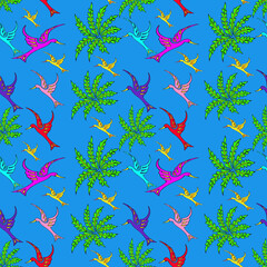 BIRDS SEAMLESS PATTERN