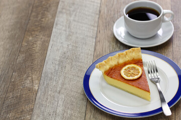 homemade lemon buttermilk pie, southern united states cuisine
