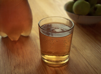 Close up cinematic soda cup