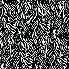 seamless pattern with zebra skin texture © sarodigiart