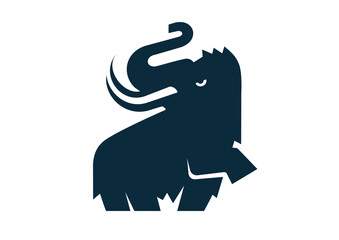 Mammoth minimalistic logo.
