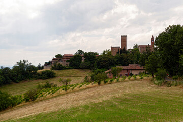 Vista del borgo di Nazzano Pavia Italia