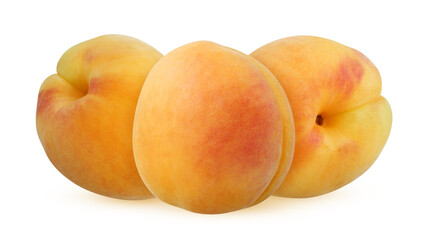 apricots isolated on a white background with clipping path.