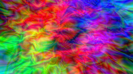 waves of intense spectral color, gradient vibrations 