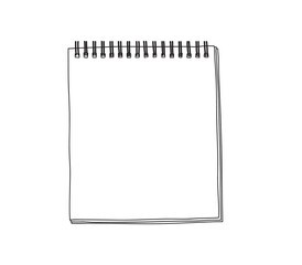 notebook paper  hand drawn cute line art illustration
