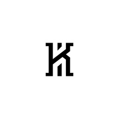 K Letter Logo Design with Creative