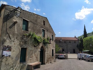 Fototapeta na wymiar Arqua Petrarca town in Padua, Italy