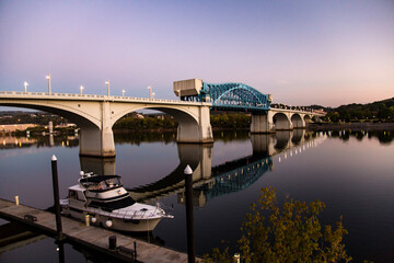 The Market Street Bridge (also John Ross Bridge) is a bascule bridge that spans the Tennessee River...