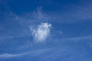 Obraz premium air clouds on a background of blue sky