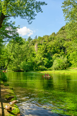 Parco del Grassano, San Salvatore Telesino, Benevento, Italy 

This park is surrounded by big trees and a natural water source rich of sulfur which is good for the skin.  This place is idea for kayak 