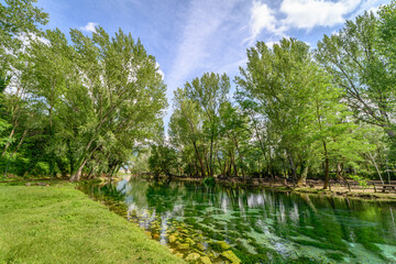 Parco del Grassano, San Salvatore Telesino, Benevento, Italy 

This park is surrounded by big trees and a natural water source rich of sulfur which is good for the skin.  This place is idea for kayak 