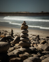 stones on the beach